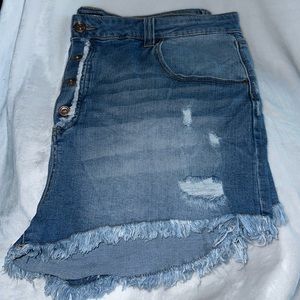 Fashion Nova Blue Denim Shorts size 22
